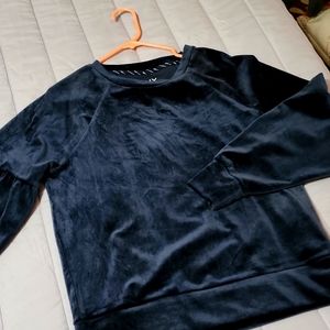 Velour sweater medium poofy sleeves